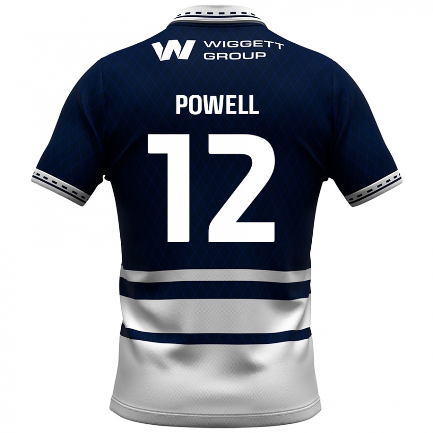 Homem Camisola Beth Powell #12 Azul Marinho Branco Principal 2024/25 Camisa Brasil