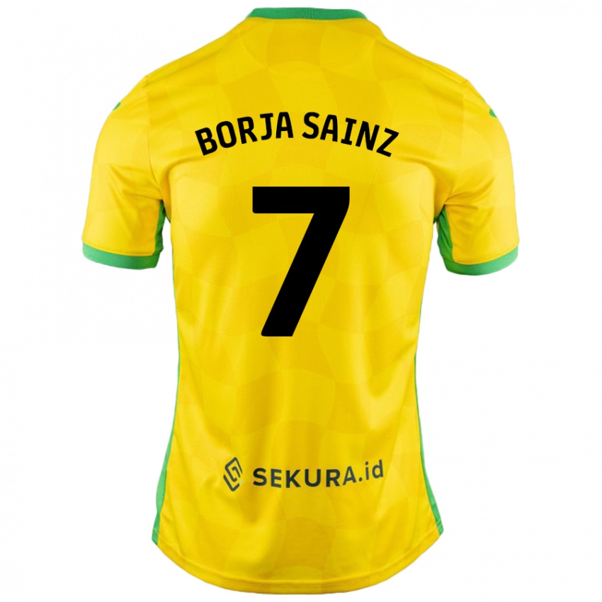 Homem Camisola Borja Sainz #7 Verde Amarelo Principal 2024/25 Camisa Brasil