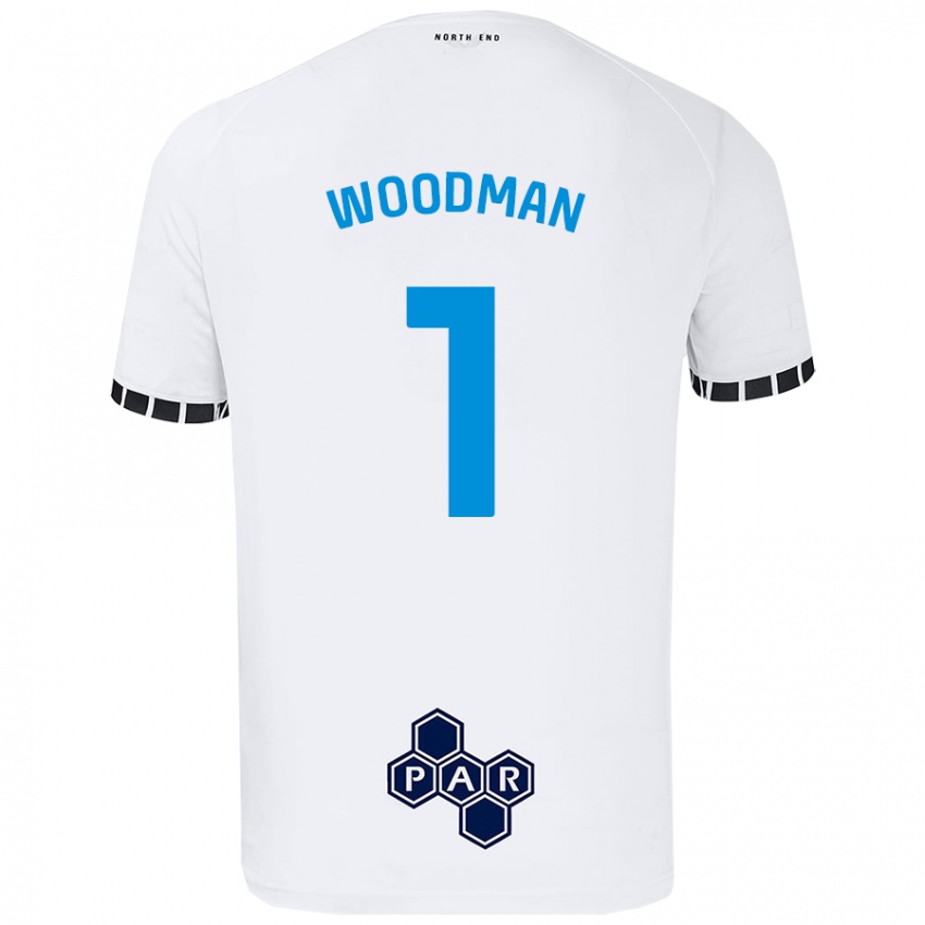 Homem Camisola Freddie Woodman #1 Branco Principal 2024/25 Camisa Brasil