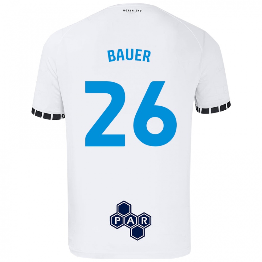 Homem Camisola Patrick Bauer #26 Branco Principal 2024/25 Camisa Brasil