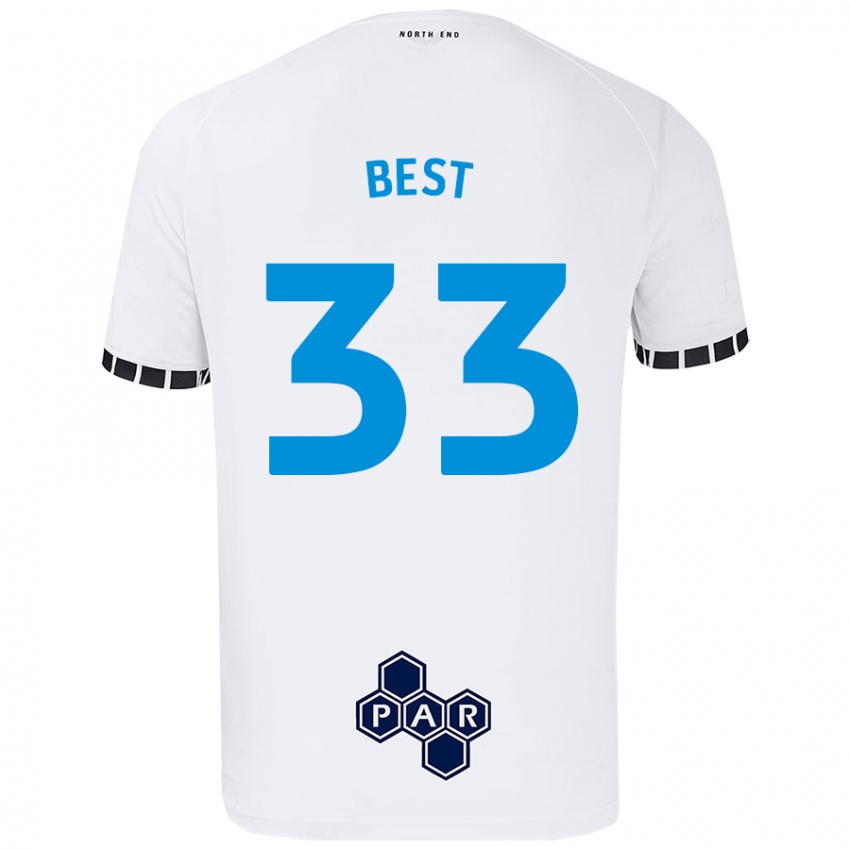 Homem Camisola Kian Best #33 Branco Principal 2024/25 Camisa Brasil