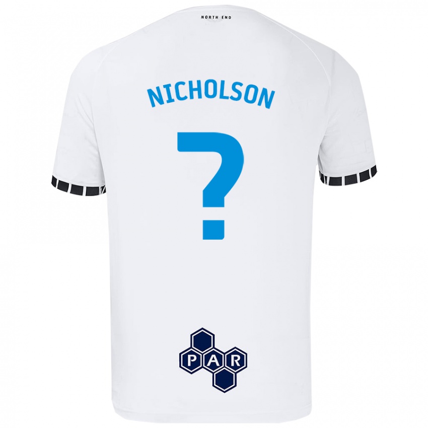 Homem Camisola Joseph Nicholson #0 Branco Principal 2024/25 Camisa Brasil