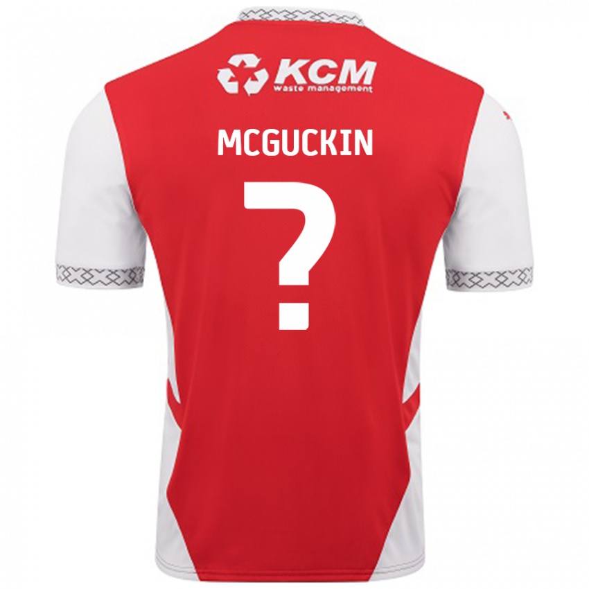 Homem Camisola Ciaran Mcguckin #0 Branco Vermelho Principal 2024/25 Camisa Brasil