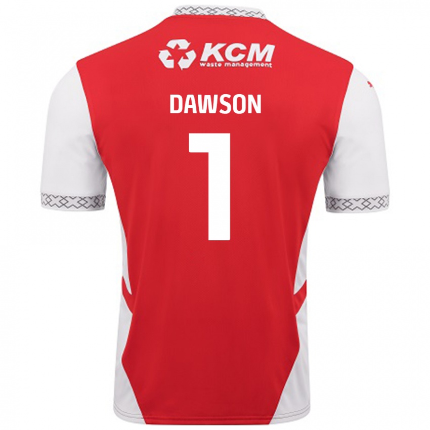 Homem Camisola Cameron Dawson #1 Branco Vermelho Principal 2024/25 Camisa Brasil