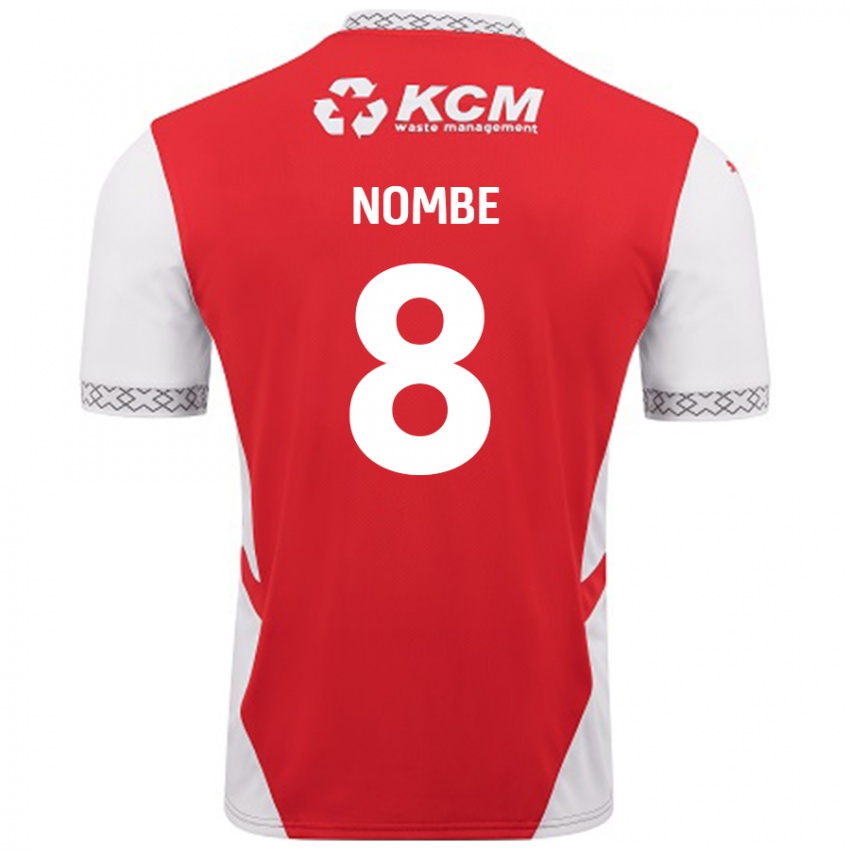 Homem Camisola Sam Nombe #8 Branco Vermelho Principal 2024/25 Camisa Brasil