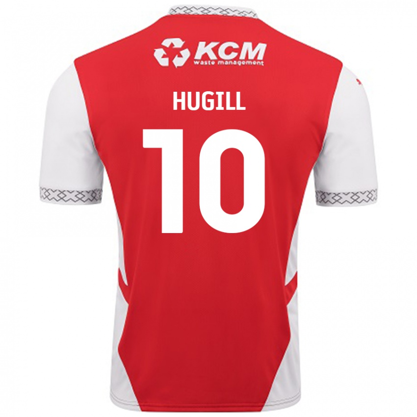 Homem Camisola Jordan Hugill #10 Branco Vermelho Principal 2024/25 Camisa Brasil