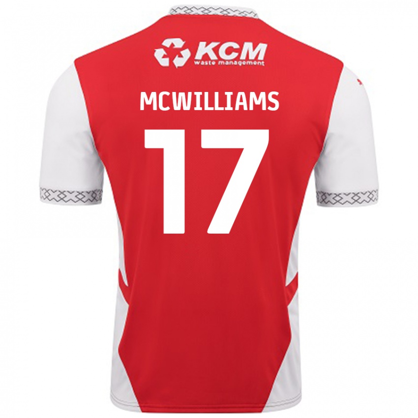 Homem Camisola Shaun Mcwilliams #17 Branco Vermelho Principal 2024/25 Camisa Brasil