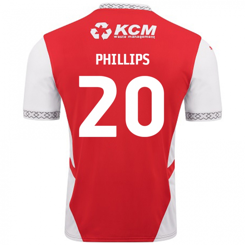 Homem Camisola Dillon Phillips #20 Branco Vermelho Principal 2024/25 Camisa Brasil