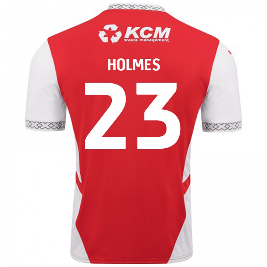 Homem Camisola Jack Holmes #23 Branco Vermelho Principal 2024/25 Camisa Brasil