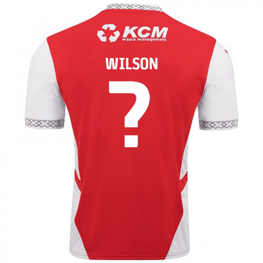 Homem Camisola Reece Wilson #0 Branco Vermelho Principal 2024/25 Camisa Brasil