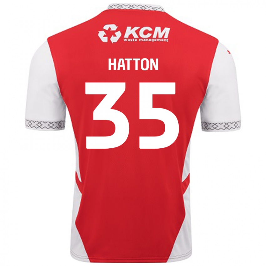 Homem Camisola Ben Hatton #35 Branco Vermelho Principal 2024/25 Camisa Brasil