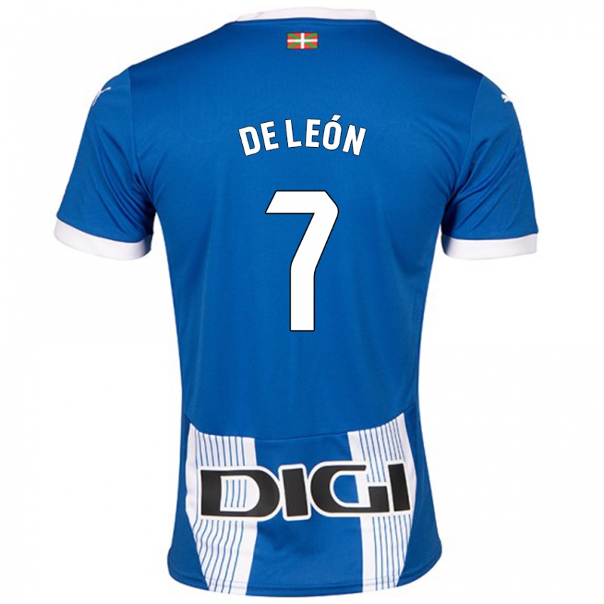 Homem Camisola José De León #7 Azul Principal 2024/25 Camisa Brasil