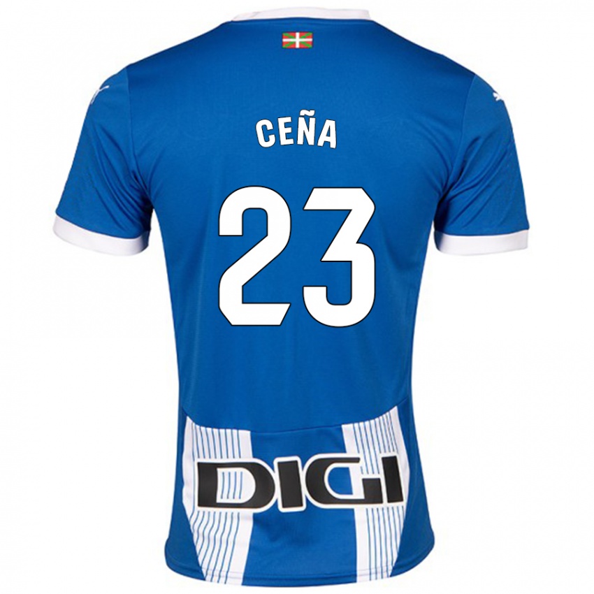 Homem Camisola Marcos Ceña #23 Azul Principal 2024/25 Camisa Brasil