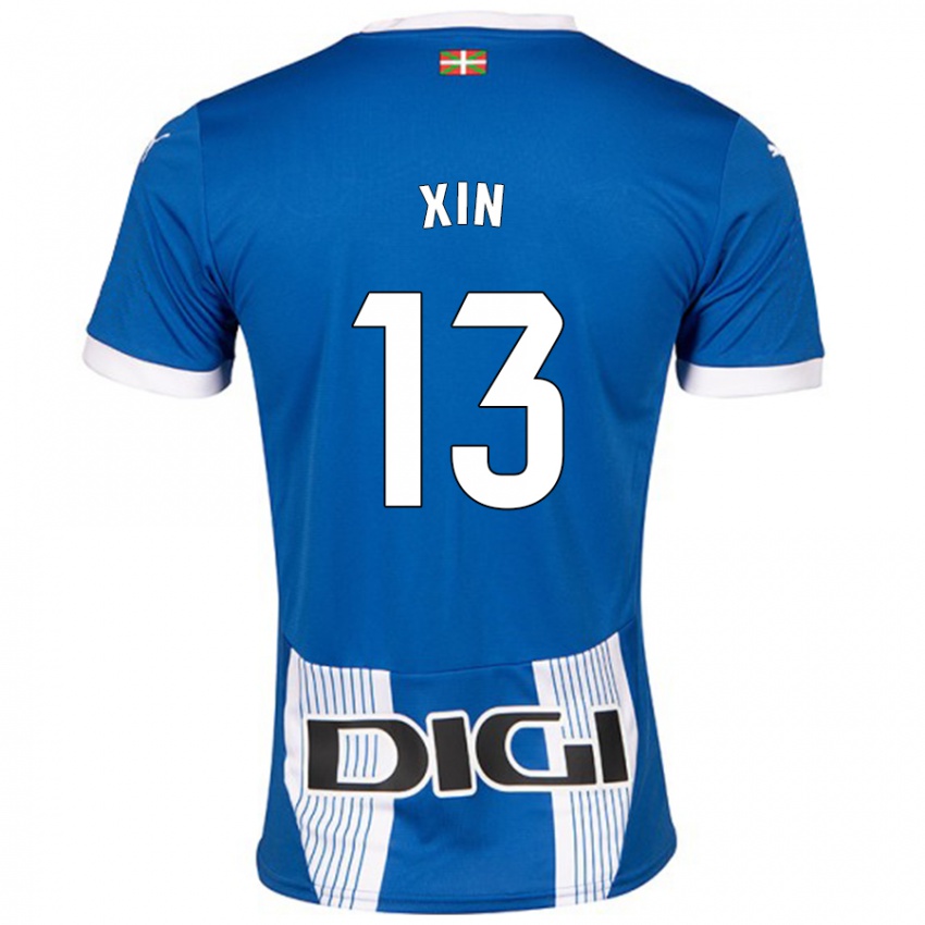 Homem Camisola Jana Xin #13 Azul Principal 2024/25 Camisa Brasil