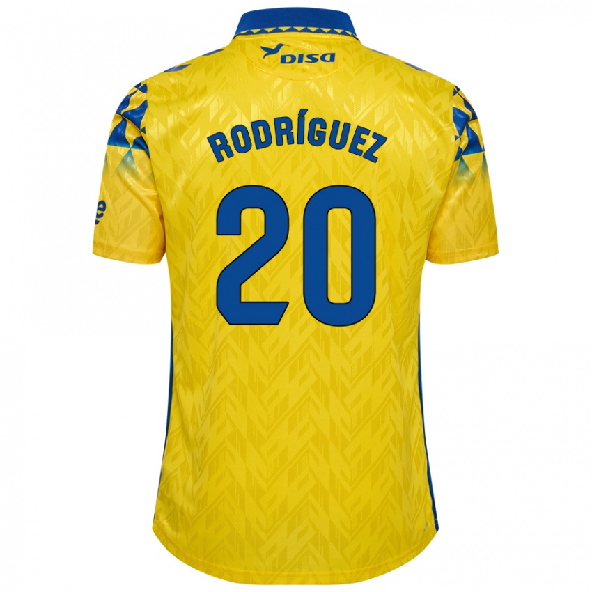 Homem Camisola Kirian Rodríguez #20 Azul Amarelo Principal 2024/25 Camisa Brasil