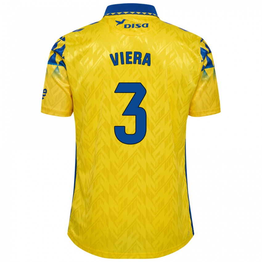 Homem Camisola Óliver Viera #3 Azul Amarelo Principal 2024/25 Camisa Brasil