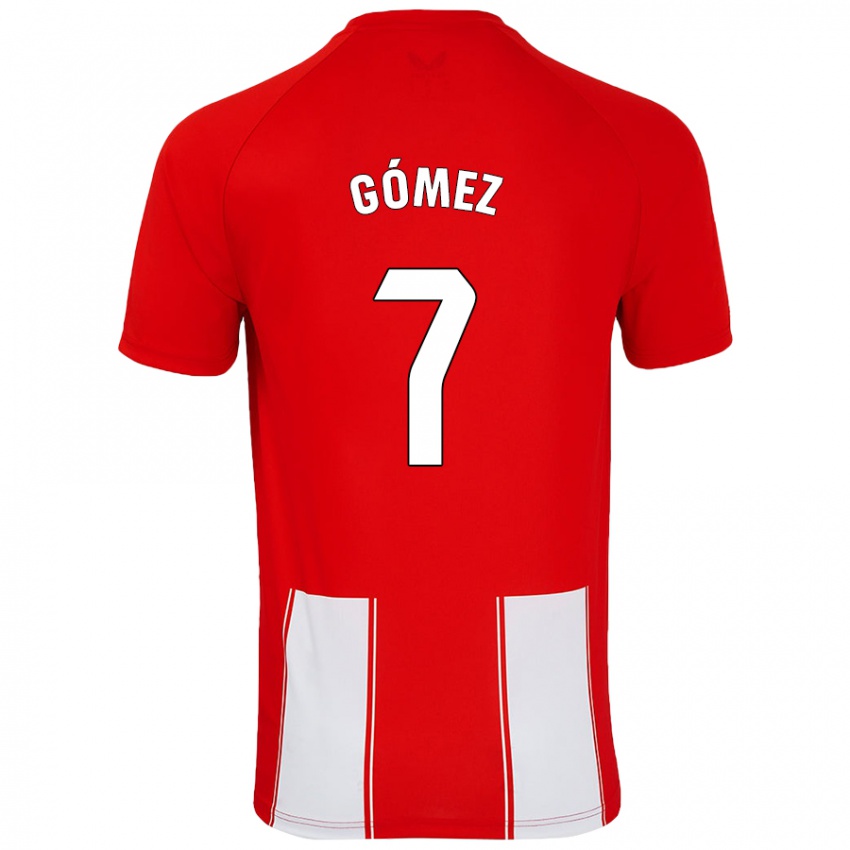 Homem Camisola Valen Gómez #7 Branco Vermelho Principal 2024/25 Camisa Brasil