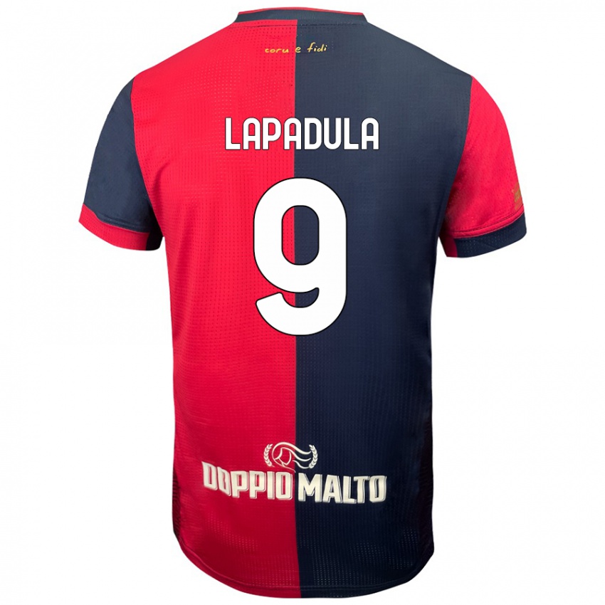 Homem Camisola Gianluca Lapadula #9 Azul Vermelho Escuro Principal 2024/25 Camisa Brasil