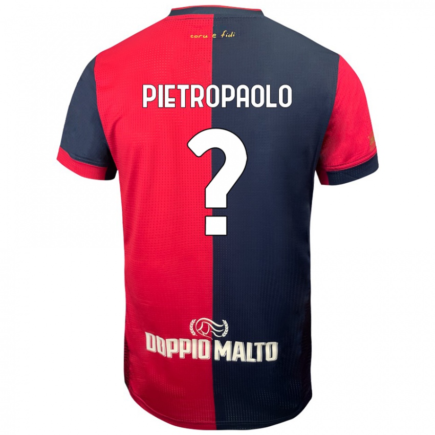 Homem Camisola Mario Pietropaolo #0 Azul Vermelho Escuro Principal 2024/25 Camisa Brasil