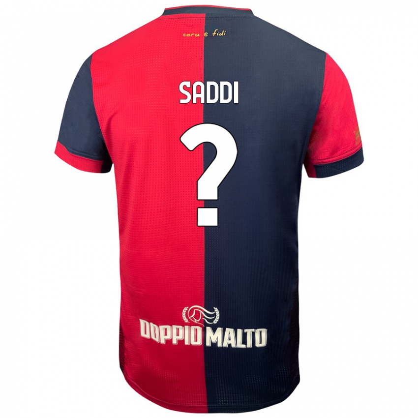 Homem Camisola Gianluca Saddi #0 Azul Vermelho Escuro Principal 2024/25 Camisa Brasil