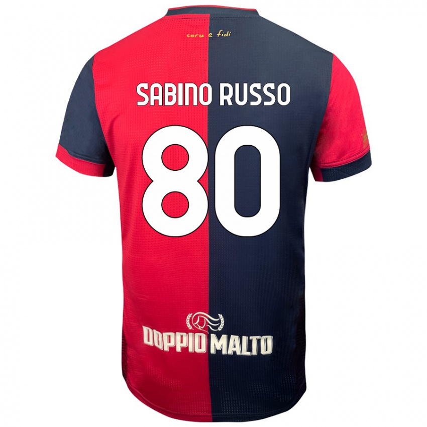 Homem Camisola Alessandro Sabino Russo #80 Azul Vermelho Escuro Principal 2024/25 Camisa Brasil