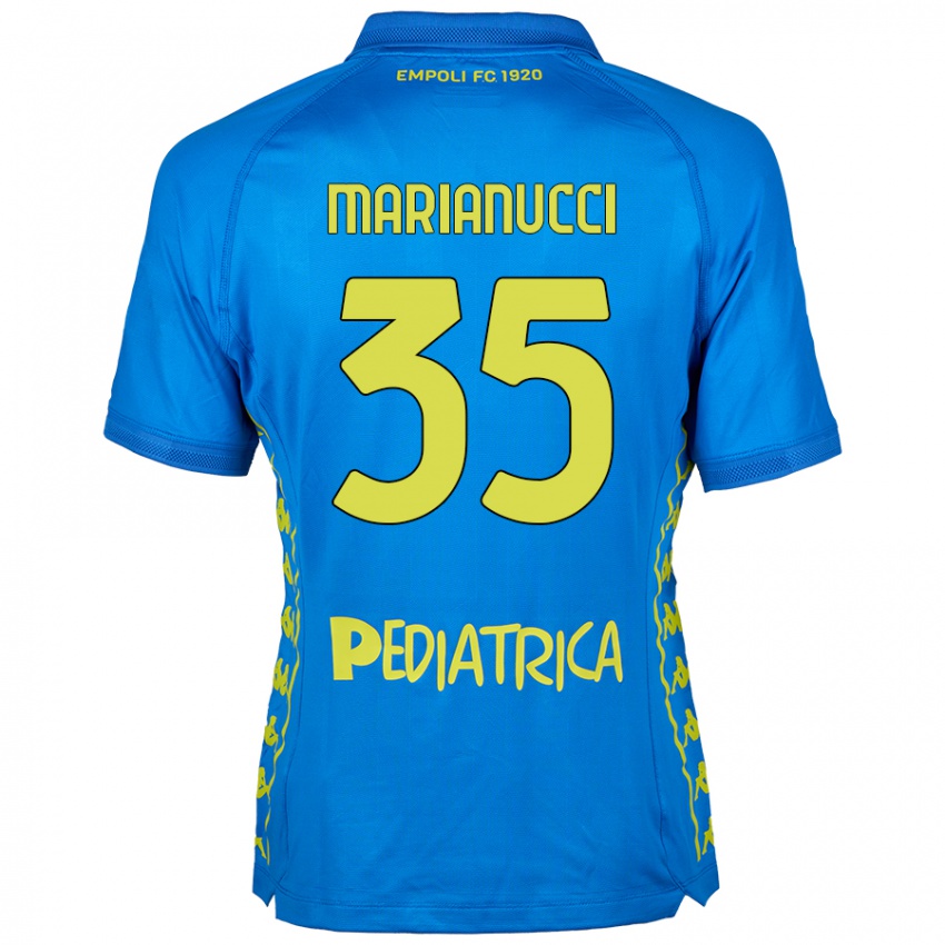 Homem Camisola Luca Marianucci #35 Azul Principal 2024/25 Camisa Brasil