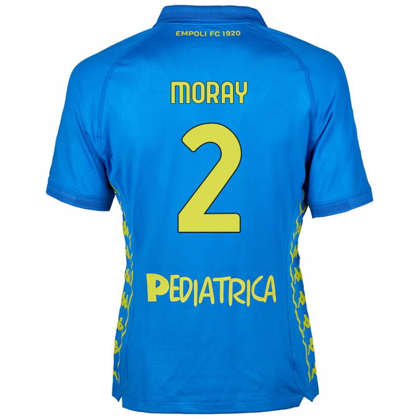 Homem Camisola Jeremy Moray #2 Azul Principal 2024/25 Camisa Brasil