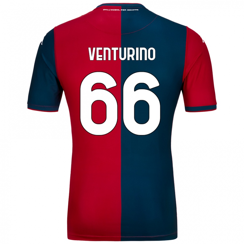 Homem Camisola Lorenzo Venturino #66 Azul Escuro Vermelho Principal 2024/25 Camisa Brasil