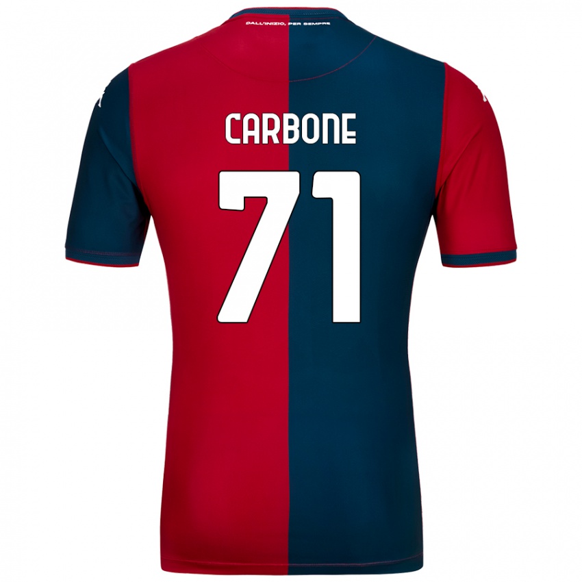 Homem Camisola Filippo Carbone #71 Azul Escuro Vermelho Principal 2024/25 Camisa Brasil