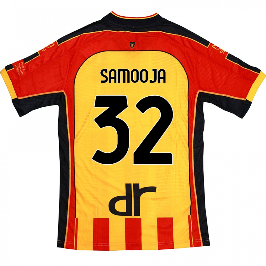 Homem Camisola Jasper Samooja #32 Vermelho Amarelo Principal 2024/25 Camisa Brasil