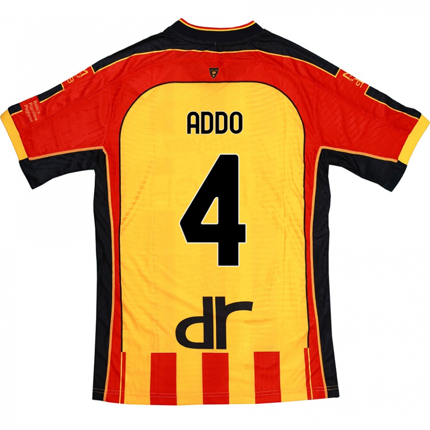 Homem Camisola Vernon Addo #4 Vermelho Amarelo Principal 2024/25 Camisa Brasil