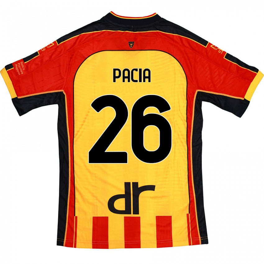 Homem Camisola Fabiano Pacia #26 Vermelho Amarelo Principal 2024/25 Camisa Brasil