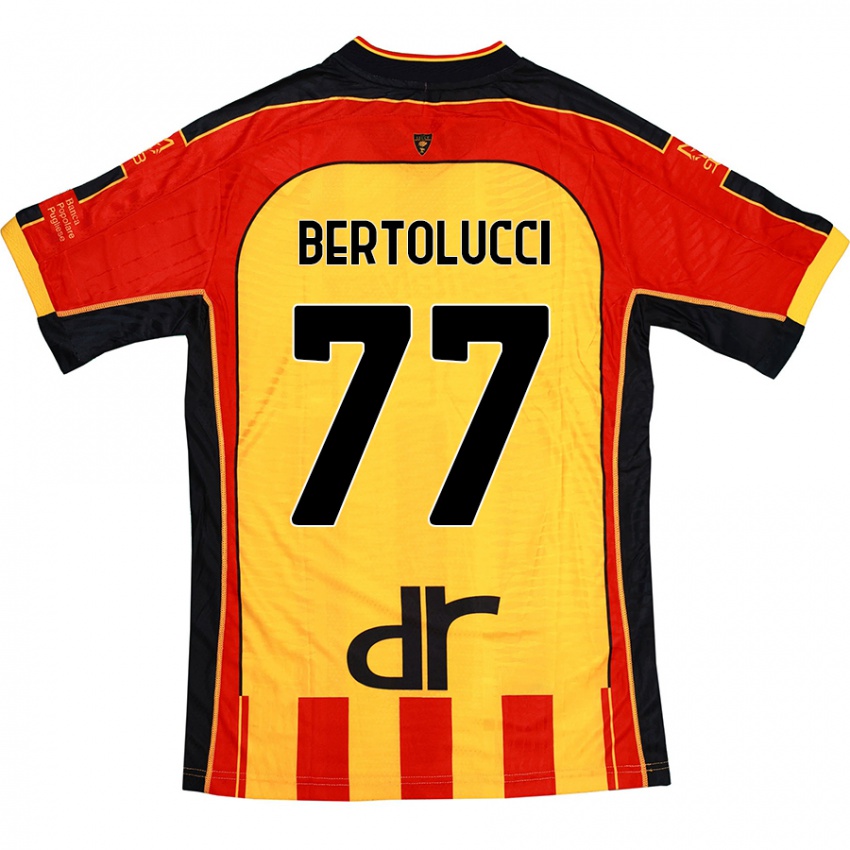 Homem Camisola Sandro Bertolucci #77 Vermelho Amarelo Principal 2024/25 Camisa Brasil