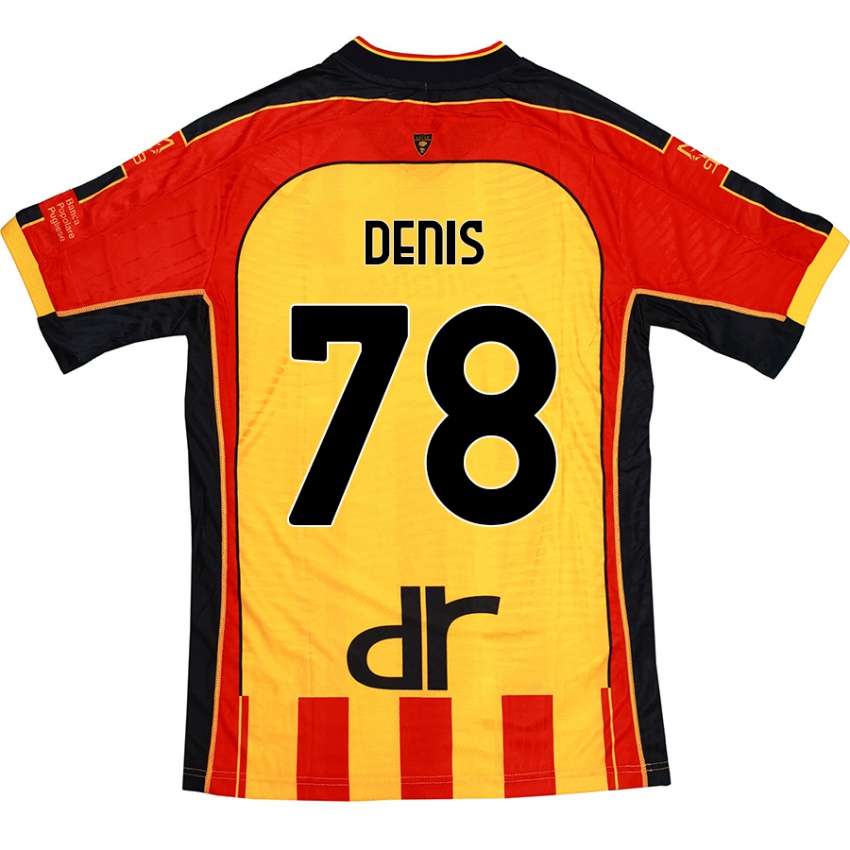 Homem Camisola Max Denis #78 Vermelho Amarelo Principal 2024/25 Camisa Brasil