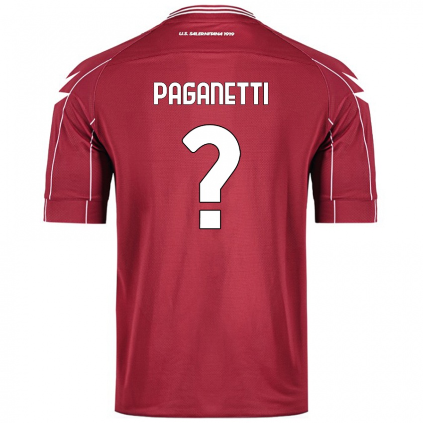 Homem Camisola Giacomo Paganetti #0 Borgonha Principal 2024/25 Camisa Brasil