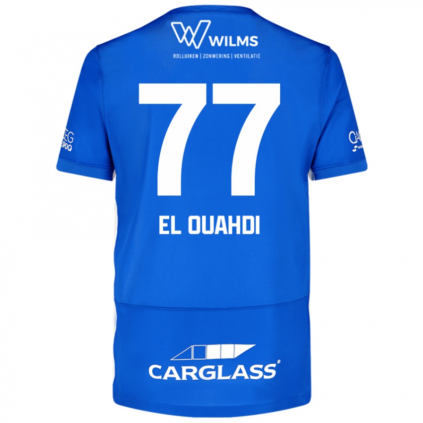 Homem Camisola Zakaria El Ouahdi #77 Azul Principal 2024/25 Camisa Brasil