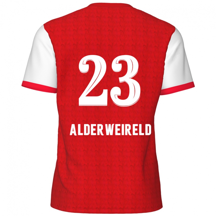 Homem Camisola Toby Alderweireld #23 Branco Vermelho Principal 2024/25 Camisa Brasil