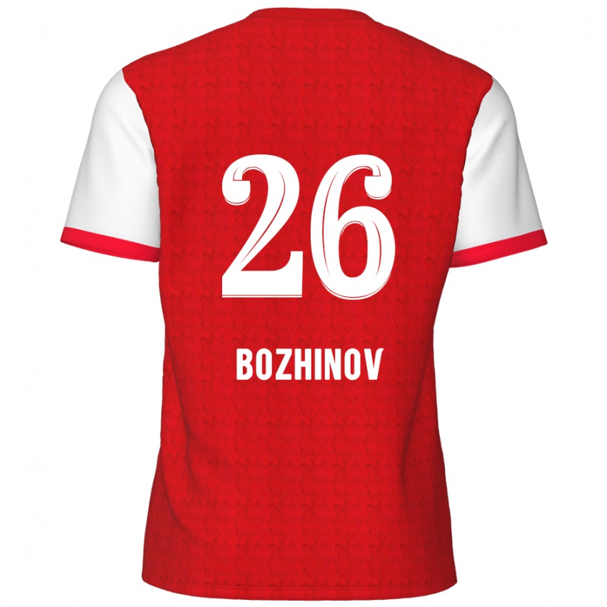 Homem Camisola Rosen Bozhinov #26 Branco Vermelho Principal 2024/25 Camisa Brasil