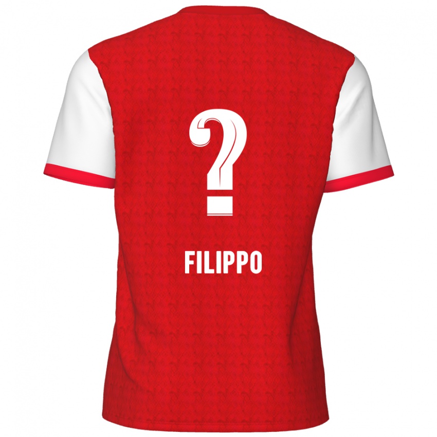 Homem Camisola Niels Filippo #0 Branco Vermelho Principal 2024/25 Camisa Brasil