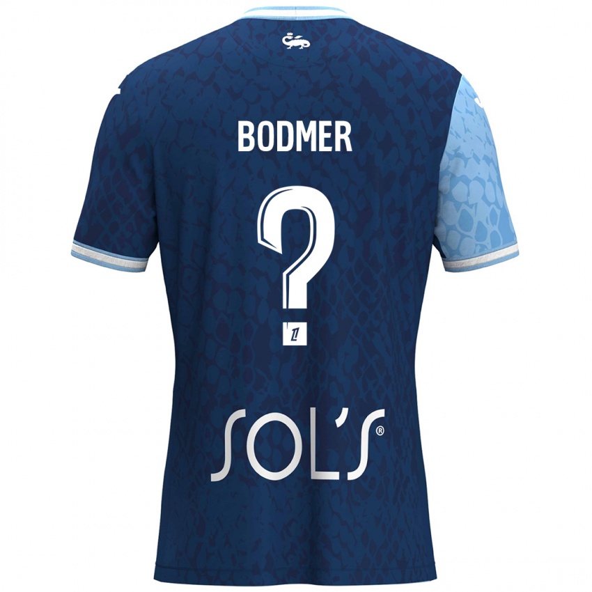 Homem Camisola Mathéo Bodmer #0 Azul Céu Azul Escuro Principal 2024/25 Camisa Brasil