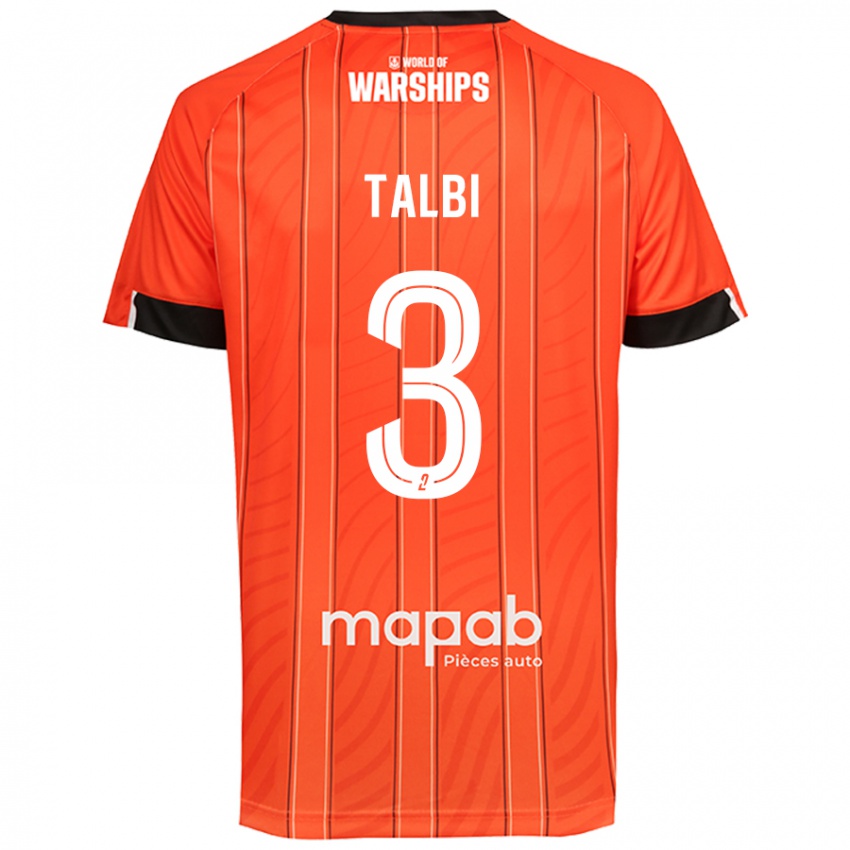 Homem Camisola Montassar Talbi #3 Laranja Principal 2024/25 Camisa Brasil