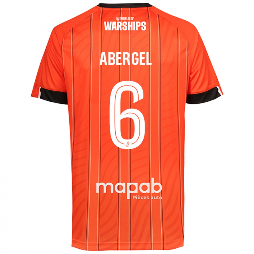 Homem Camisola Laurent Abergel #6 Laranja Principal 2024/25 Camisa Brasil