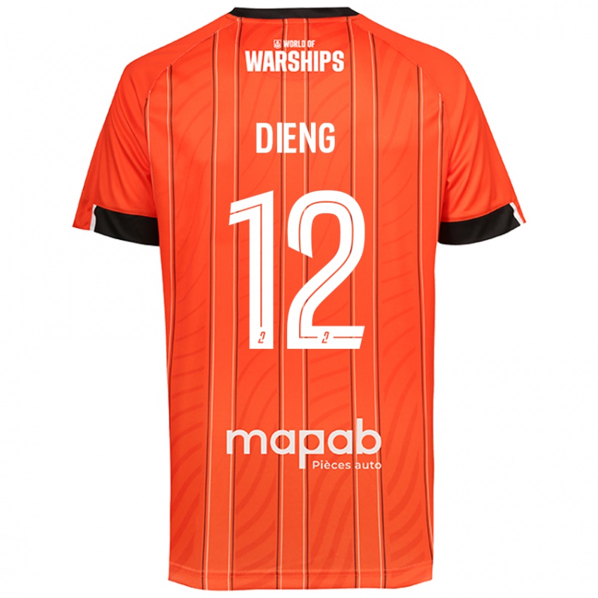 Homem Camisola Bamba Dieng #12 Laranja Principal 2024/25 Camisa Brasil