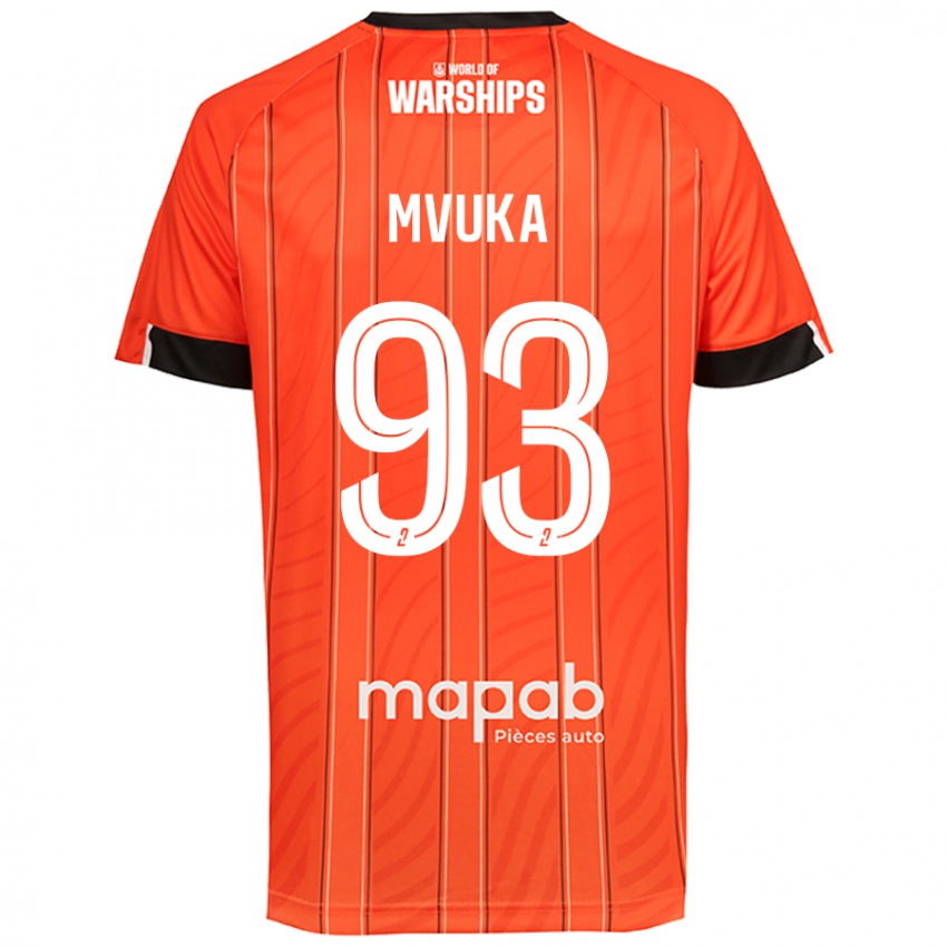 Homem Camisola Joel Mvuka #93 Laranja Principal 2024/25 Camisa Brasil