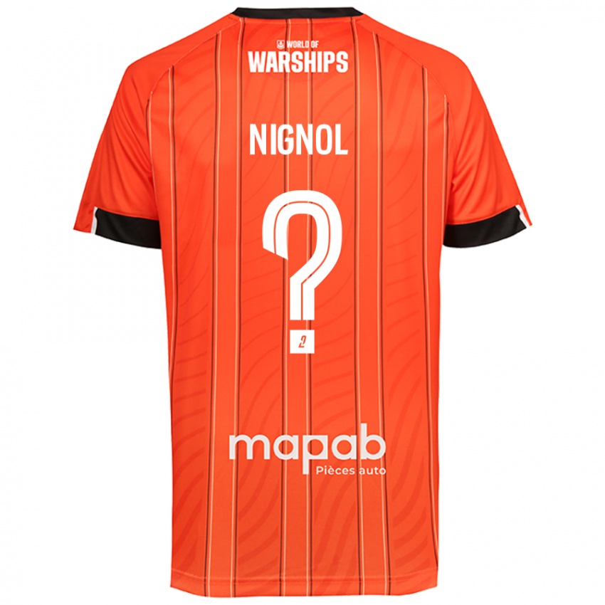 Homem Camisola Vincent Nignol #0 Laranja Principal 2024/25 Camisa Brasil