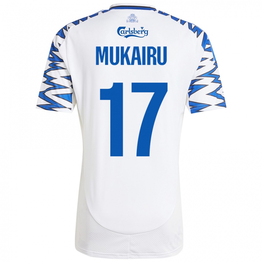 Homem Camisola Paul Mukairu #17 Céu Branco Azul Principal 2024/25 Camisa Brasil