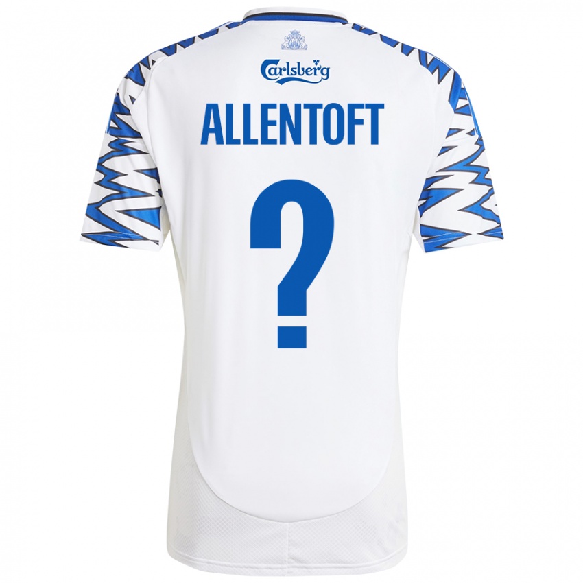 Homem Camisola Philip Allentoft #0 Céu Branco Azul Principal 2024/25 Camisa Brasil