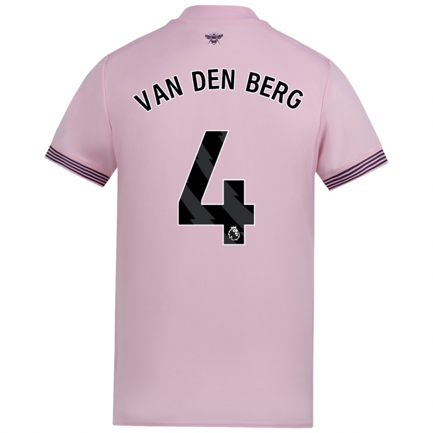 Homem Camisola Sepp Van Den Berg #4 Cor-De-Rosa Alternativa 2024/25 Camisa Brasil