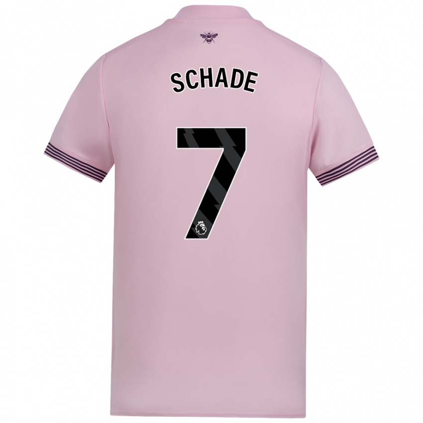 Homem Camisola Kevin Schade #7 Cor-De-Rosa Alternativa 2024/25 Camisa Brasil