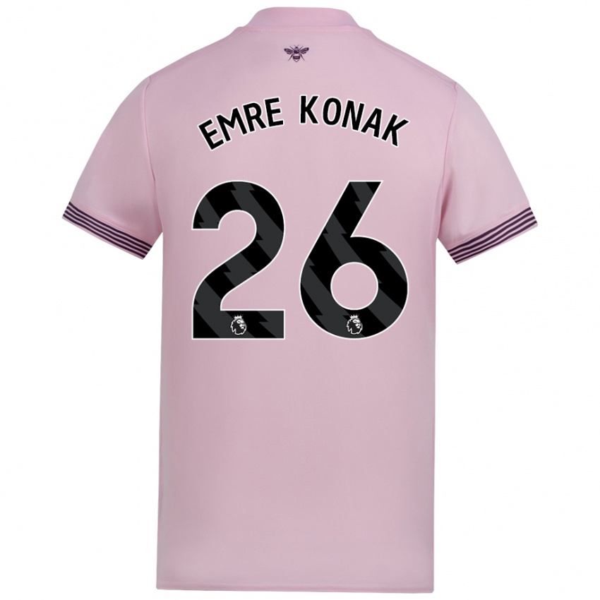 Homem Camisola Yunus Emre Konak #26 Cor-De-Rosa Alternativa 2024/25 Camisa Brasil